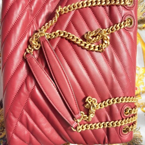 Tory Burch Red Quilted Women's Bag
